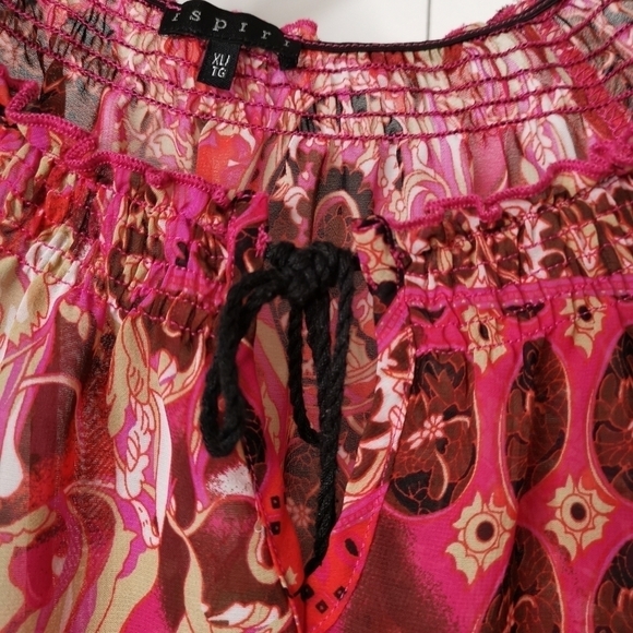 Brights bold Sheer Colourful top - Picture 2 of 11